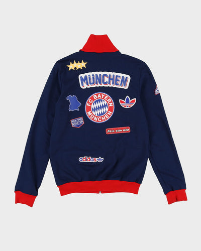 Adidas Navy Bayern Munich Patched / Embroidered Track Jacket - S