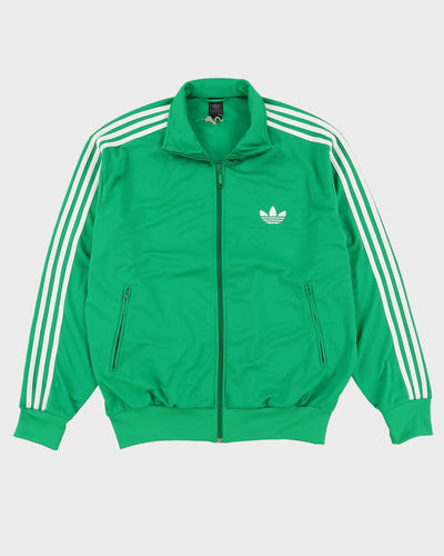 00s Adidas Green / White Detailed Track Jacket - XL