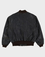 Vintage 90s Jeep 'American Legend' Black Leather Jacket - XL