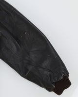 Vintage 90s Jeep 'American Legend' Black Leather Jacket - XL