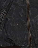 Vintage 90s Jeep 'American Legend' Black Leather Jacket - XL