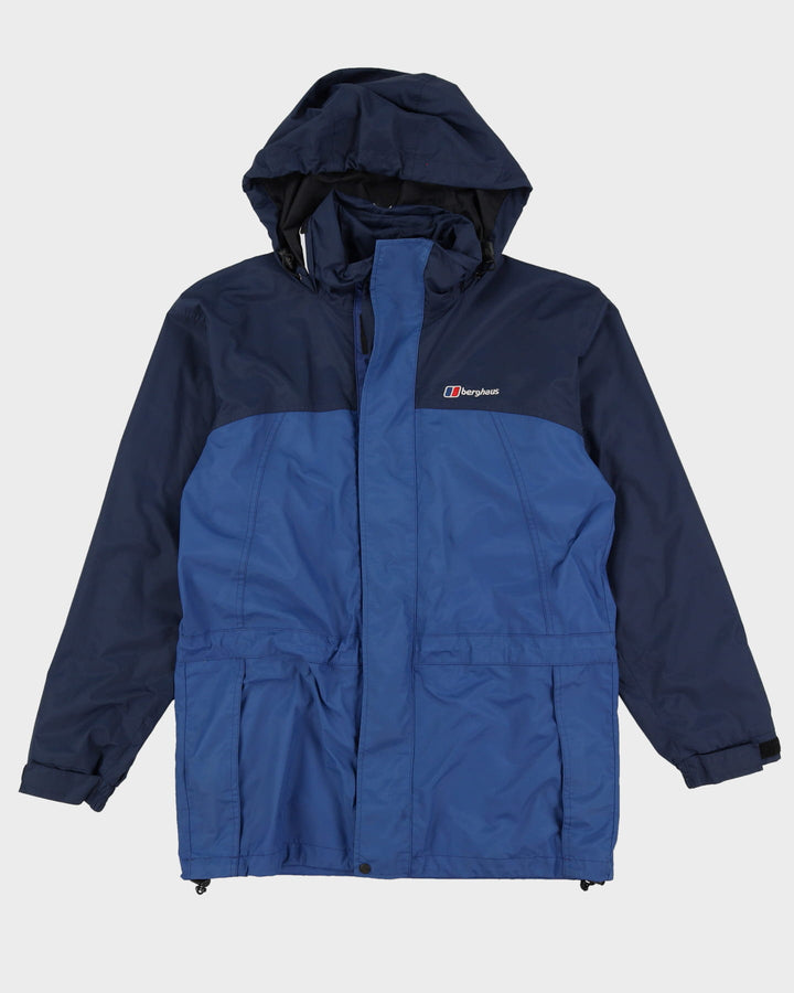 Vintage 90s Berghaus Blue Navy Hooded Anorak Jacket L