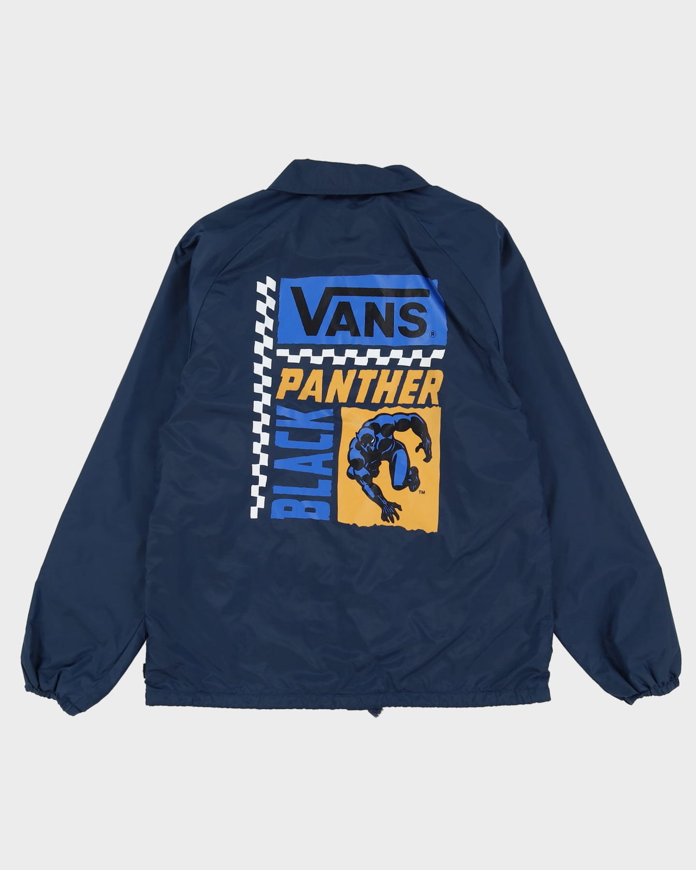 Vintage Vans X Marvel Black Panther Blue Coach Jacket - M