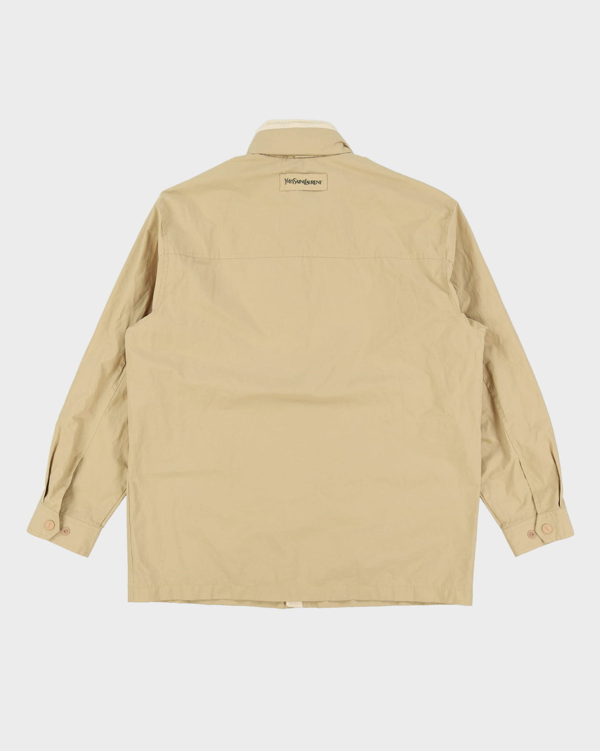 Vintage YSL Yves Saint Laurent Beige Windbreaker Jacket - M / L