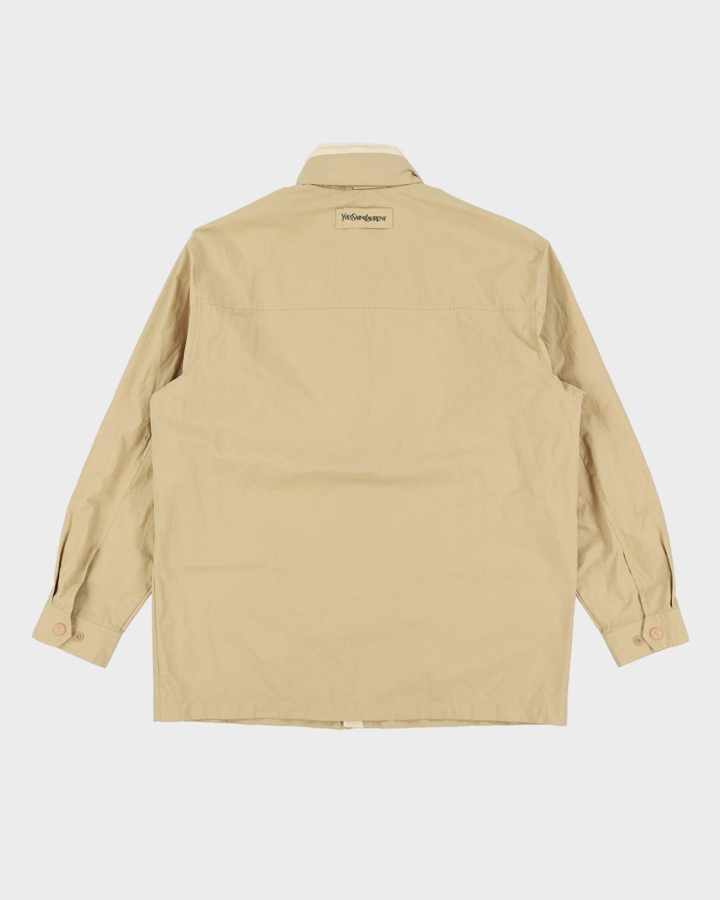 Vintage YSL Yves Saint Laurent Beige Windbreaker Jacket - M / L