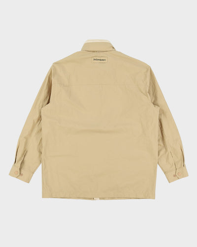 Vintage YSL Yves Saint Laurent Beige Windbreaker Jacket - M / L