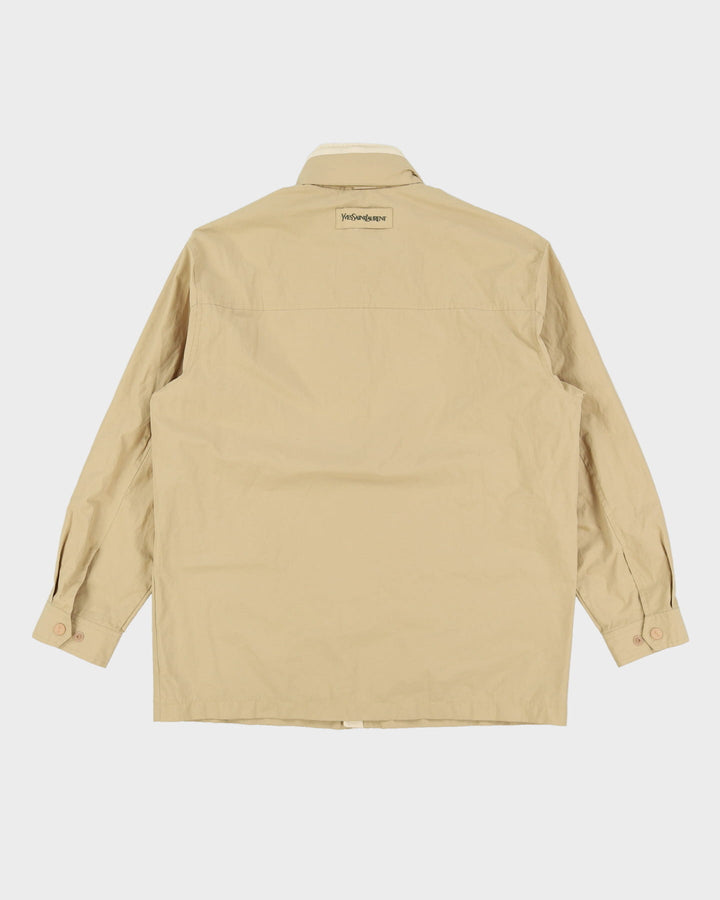 Vintage YSL Yves Saint Laurent Beige Windbreaker Jacket - M / L