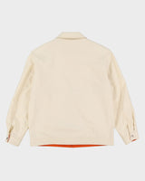 Vintage 90s Burberry Off-White Harrington / Windbreaker Jacket - XL
