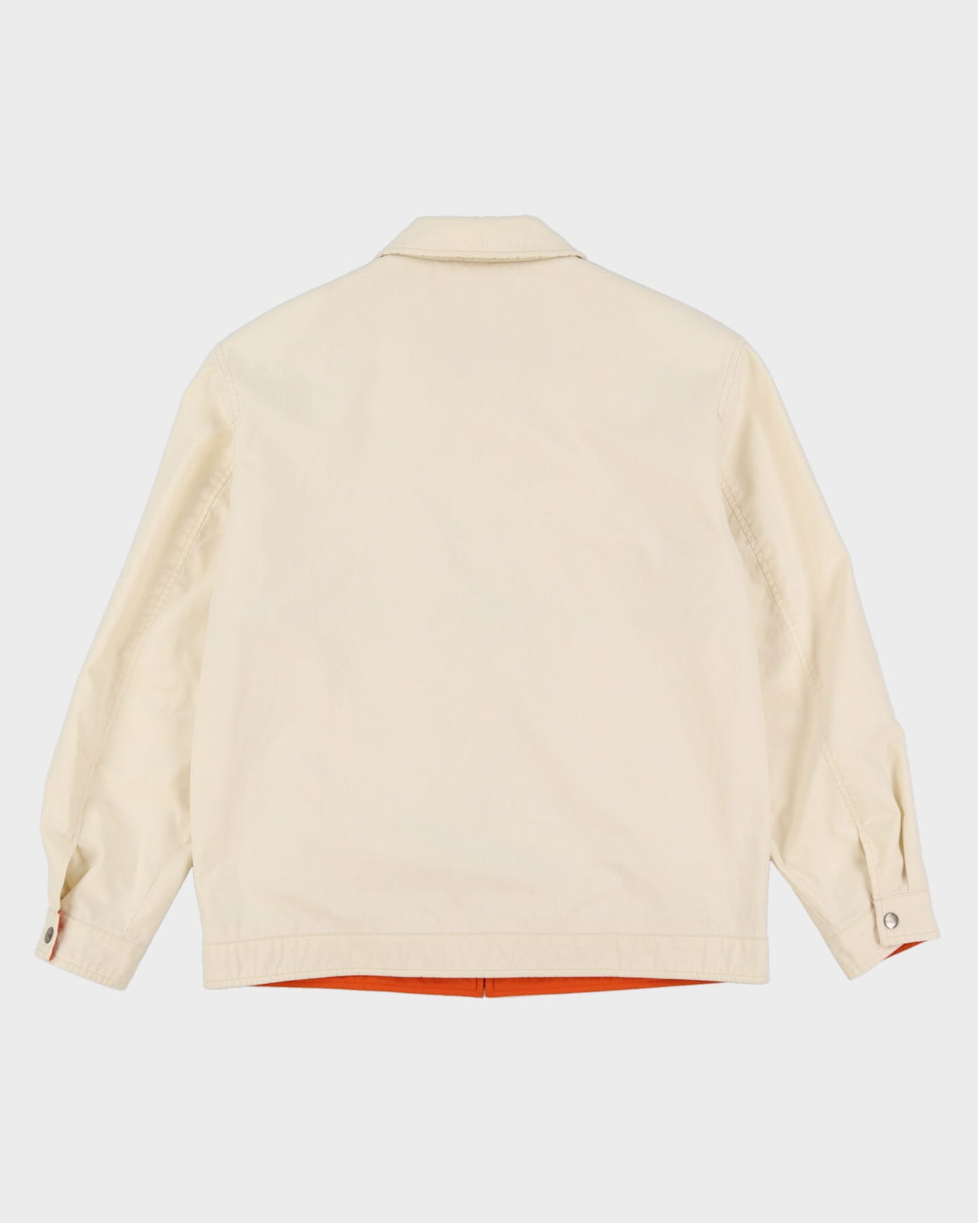 Vintage 90s Burberry Off-White Harrington / Windbreaker Jacket - XL