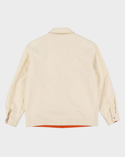 Vintage 90s Burberry Off-White Harrington / Windbreaker Jacket - XL