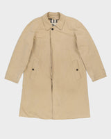 Burberrys' Beige Nova Check Trench Coat - M