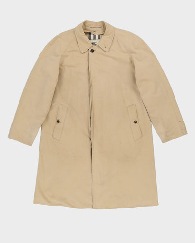 Burberrys' Beige Nova Check Trench Coat - M