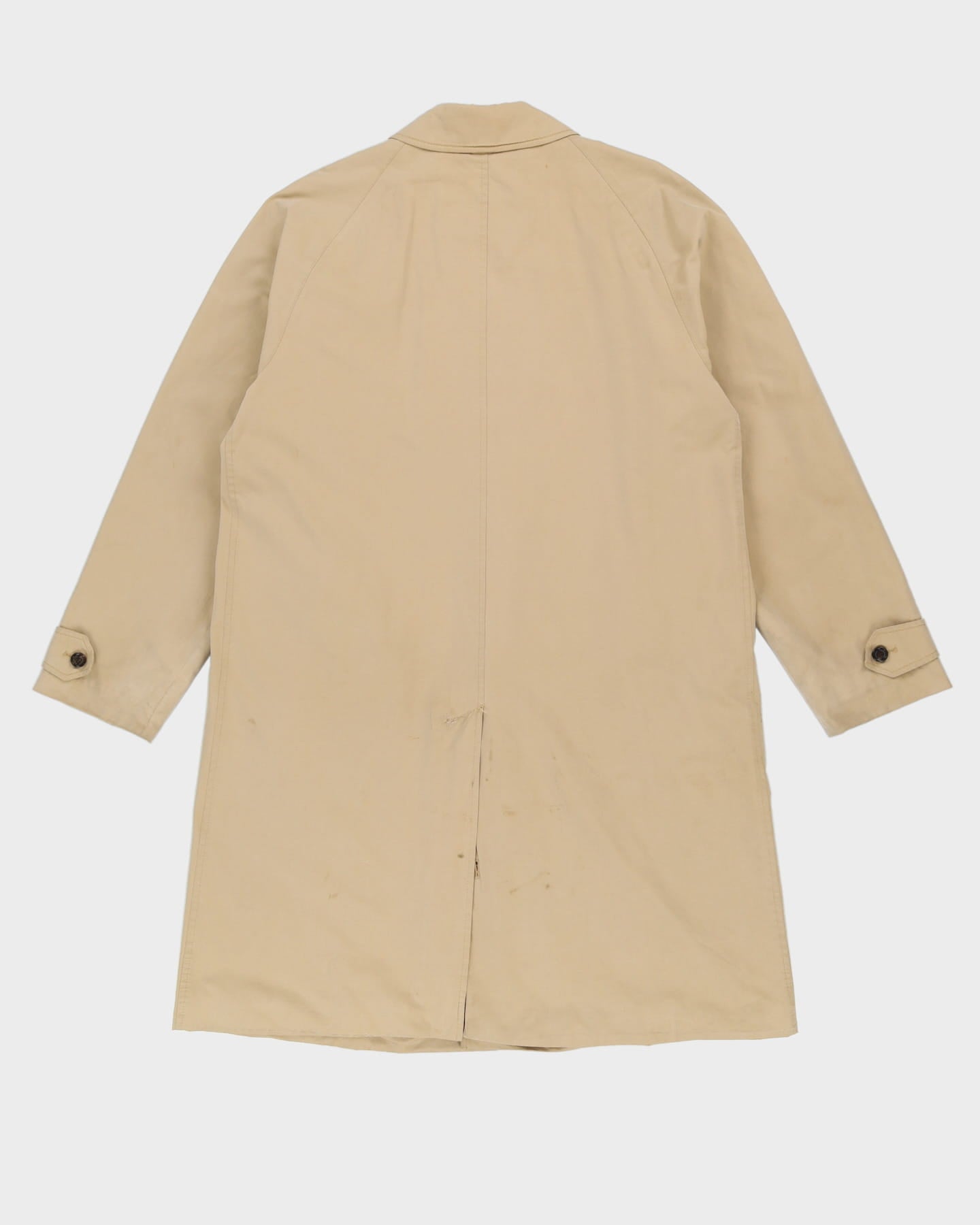 Burberrys' Beige Nova Check Trench Coat - M