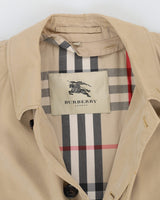 Burberrys' Beige Nova Check Trench Coat - M