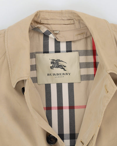Burberrys' Beige Nova Check Trench Coat - M
