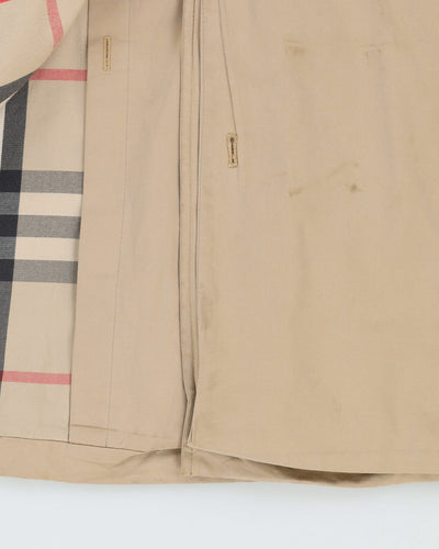 Burberrys' Beige Nova Check Trench Coat - M