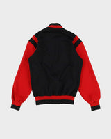 Vintage 90s Adidas Black / Red Track Jacket - S