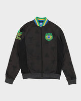 Pre-Loved Adidas Brazil Black / Grey Track Jacket - M / L
