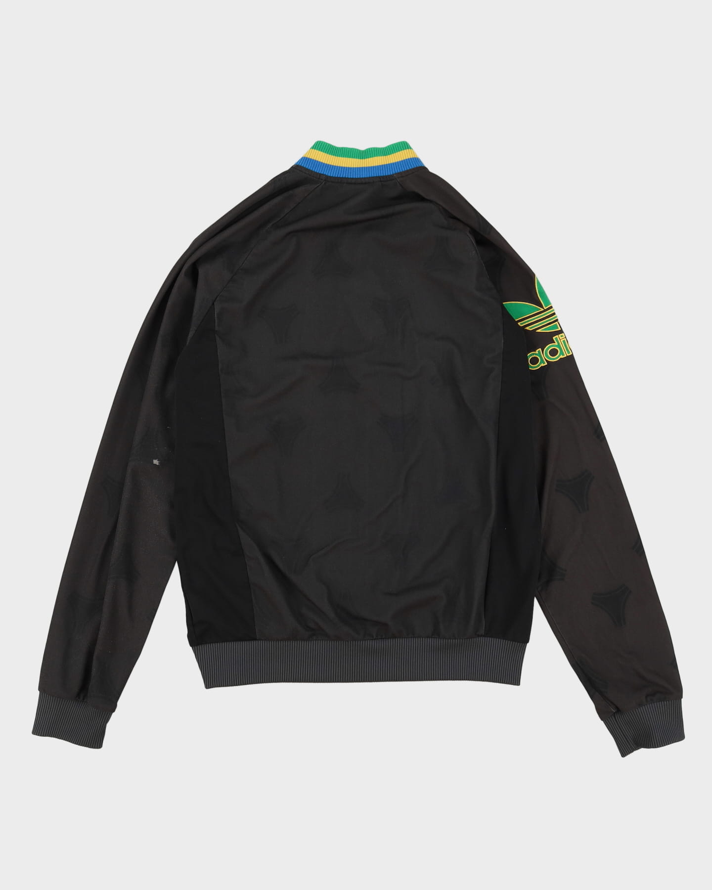 Pre-Loved Adidas Brazil Black / Grey Track Jacket - M / L