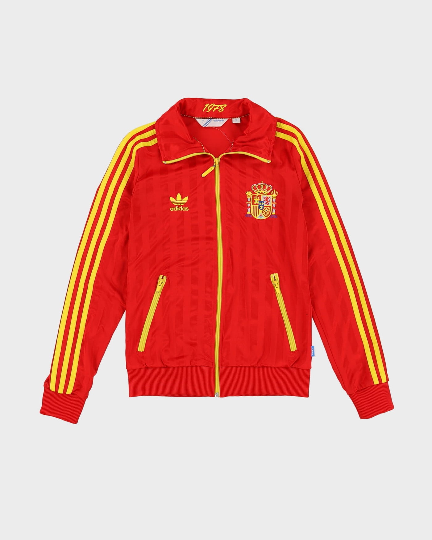 00s Adidas Spain Red / Yellow Track Jacket - S