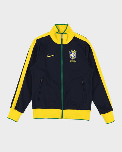 00s Nike Brazil Navy / Yellow Track Jacket - S