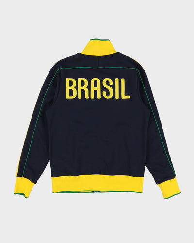 00s Nike Brazil Navy / Yellow Track Jacket - S