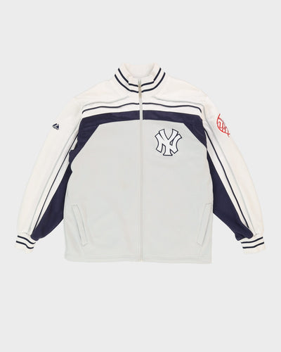 00s New York Yankees Majestic Oversized Track Jacket - L / XL