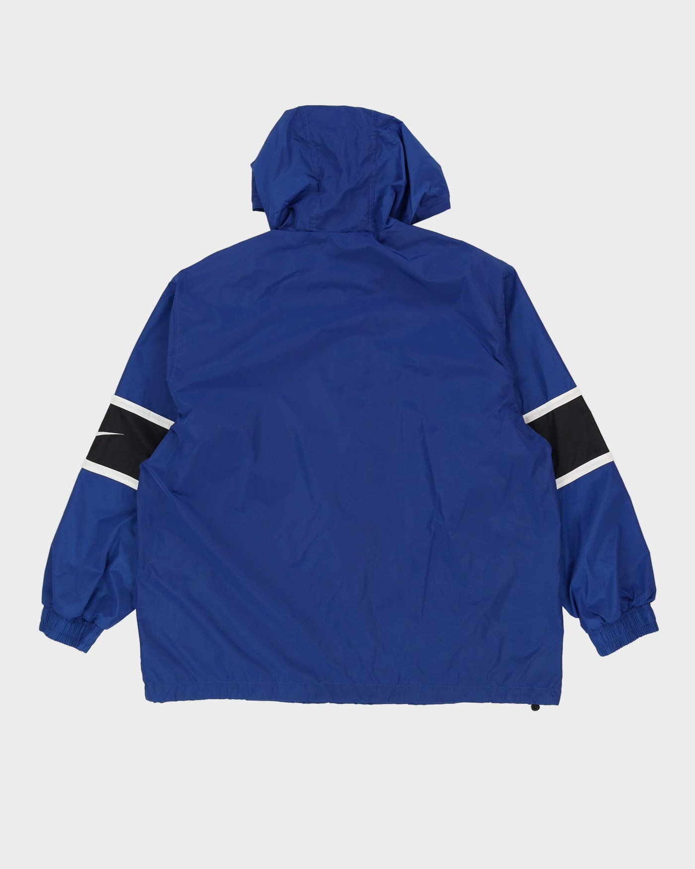 00s Nike Blue / Black Hooded Anorak Jacket - L