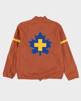 Vintage 80s Canadian Ski Patrol Brown Full-Zip Windbreaker - L