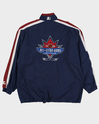 1998 NHL All Star Game Starter Navy Full Zip Windbreaker - XL