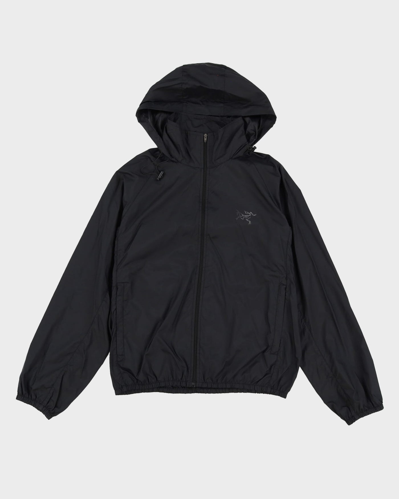 Arc'Teryx Black Hooded Lightweight Anorak Jacket - S