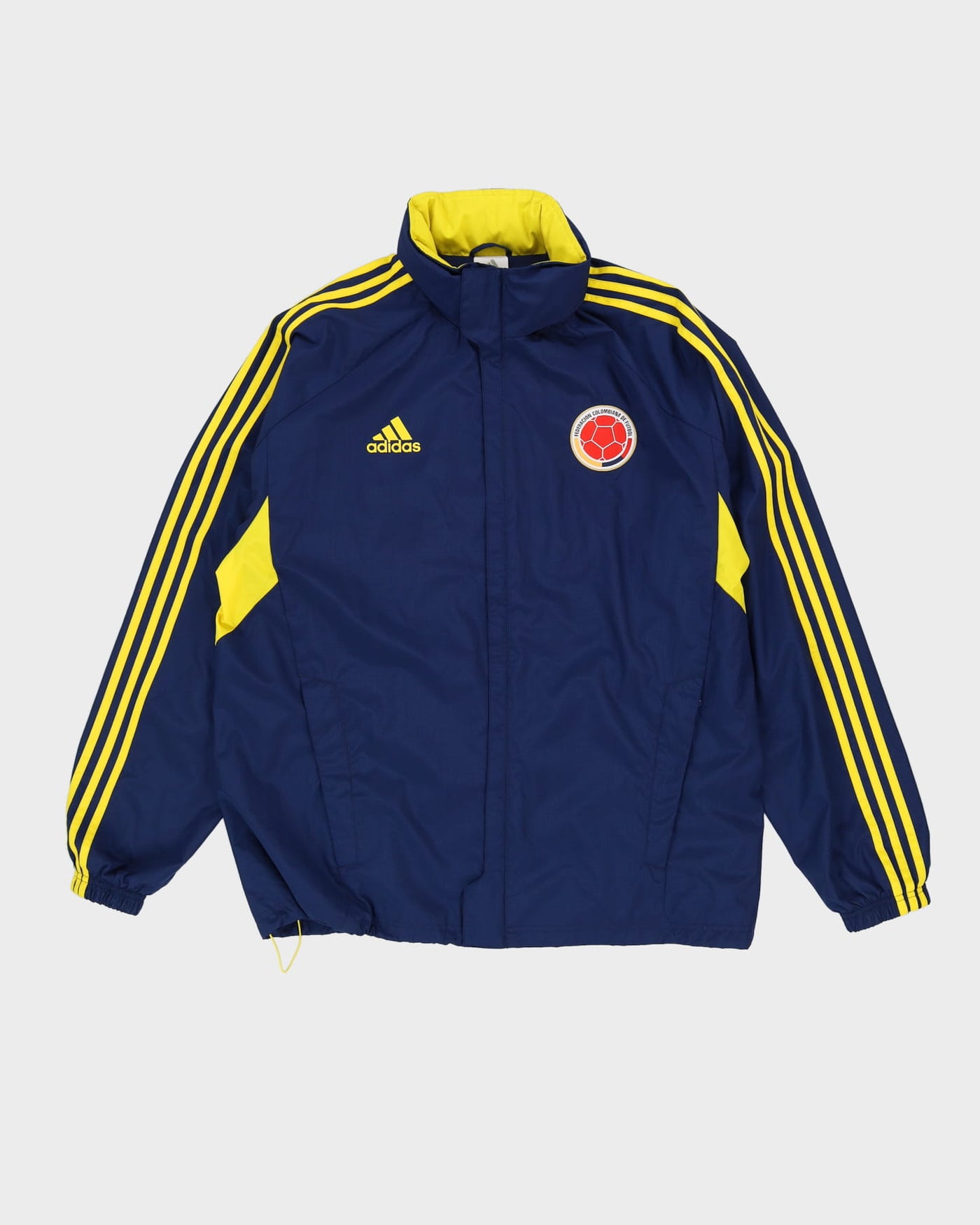 00s Adidas Columbia Football Team Navy Windbreaker Jacket - L