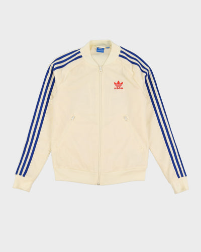 Adidas Embroidered Third Eye Cream Track Jacket - XS