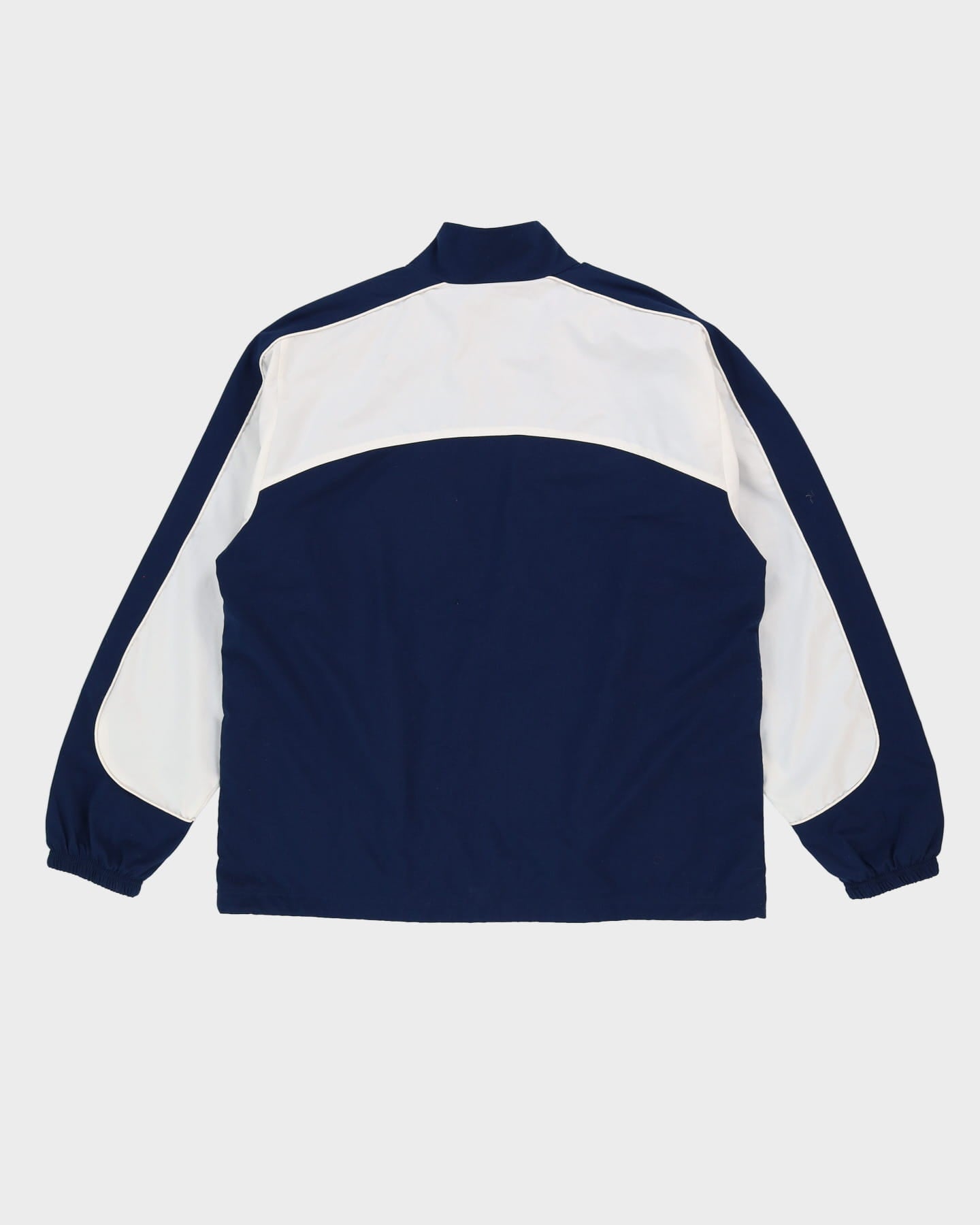 Vintage 90s Nike Navy / White Full Zip Oversized Windbreaker Jacket - L