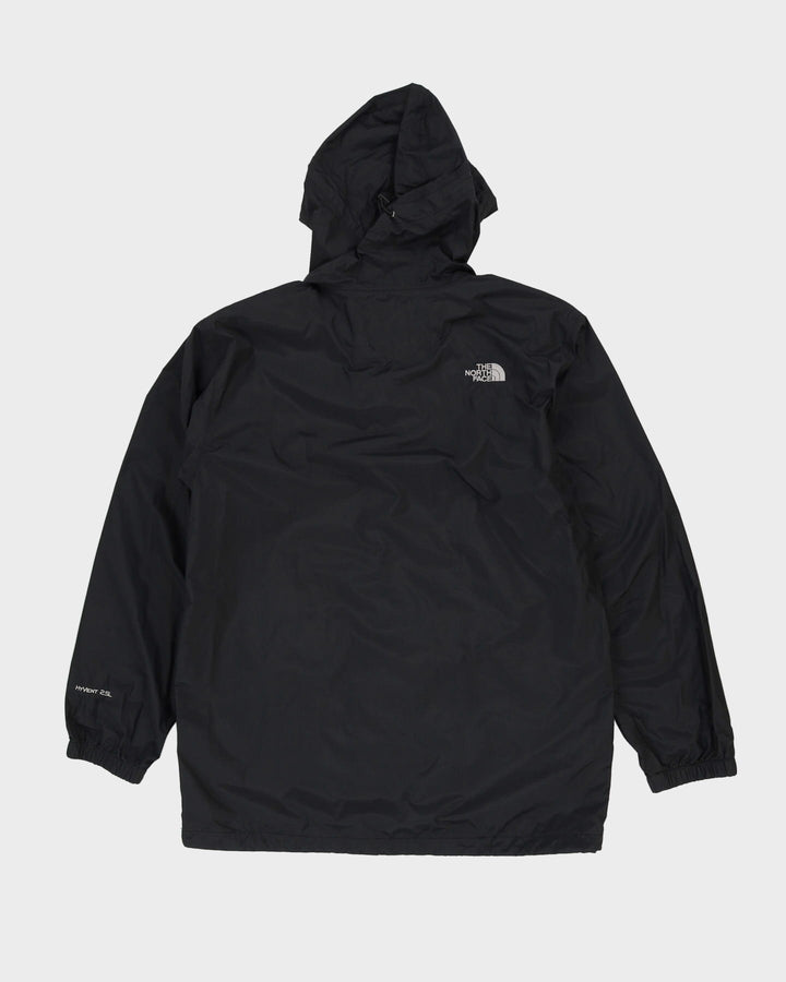 The North Face HyVent Black Hooded Anorak Jacket - L