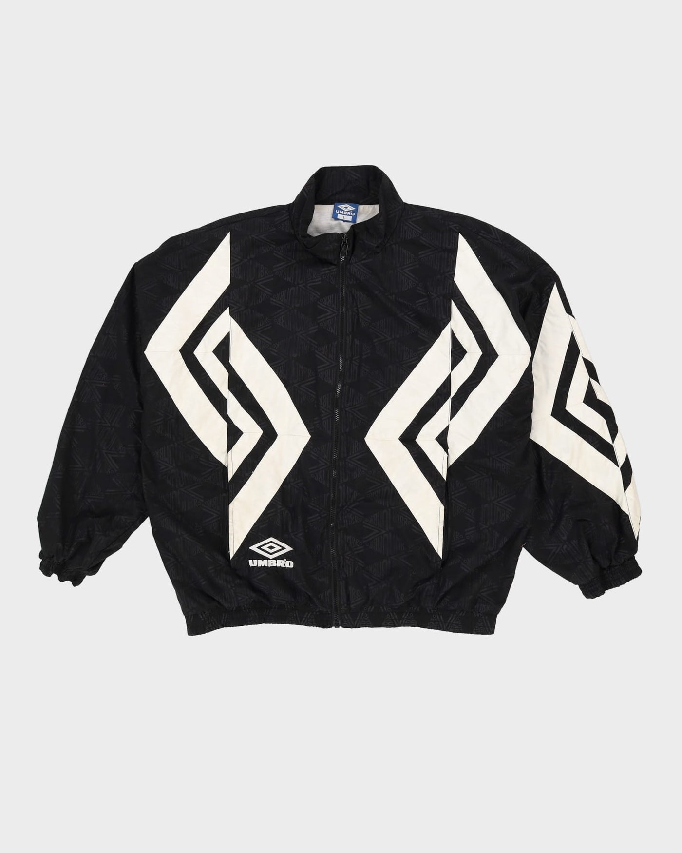 Vintage 90s Umbro Black Shell / Windbreaker Jacket - L
