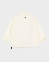 Vintage France 98 World Cup White Quarter-Zip Windbreaker Jacket - M