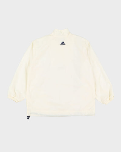 Vintage France 98 World Cup White Quarter-Zip Windbreaker Jacket - M