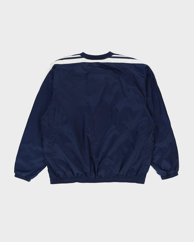 00s Adidas Navy Pullover Oversized Windbreaker Jacket - L