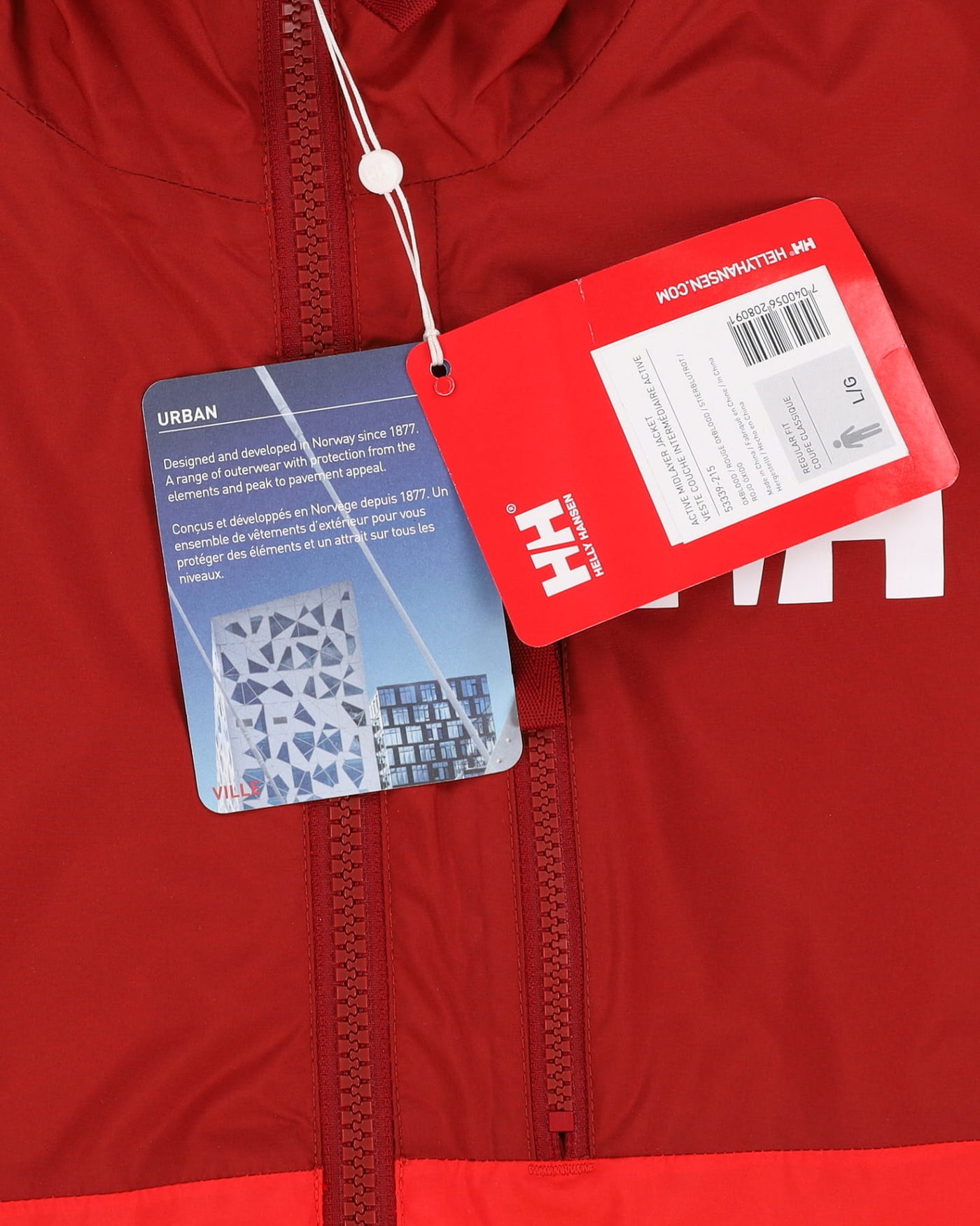 Deadstock With Tags Helly Hansen Red Hooded Anorak Jacket - L