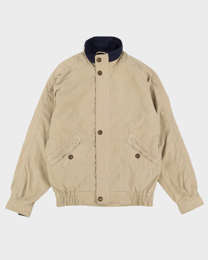 Vintage 90s Hardy Amies Beige Harrington / Bomber Jacket - M