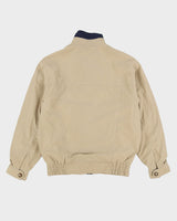 Vintage 90s Hardy Amies Beige Harrington / Bomber Jacket - M