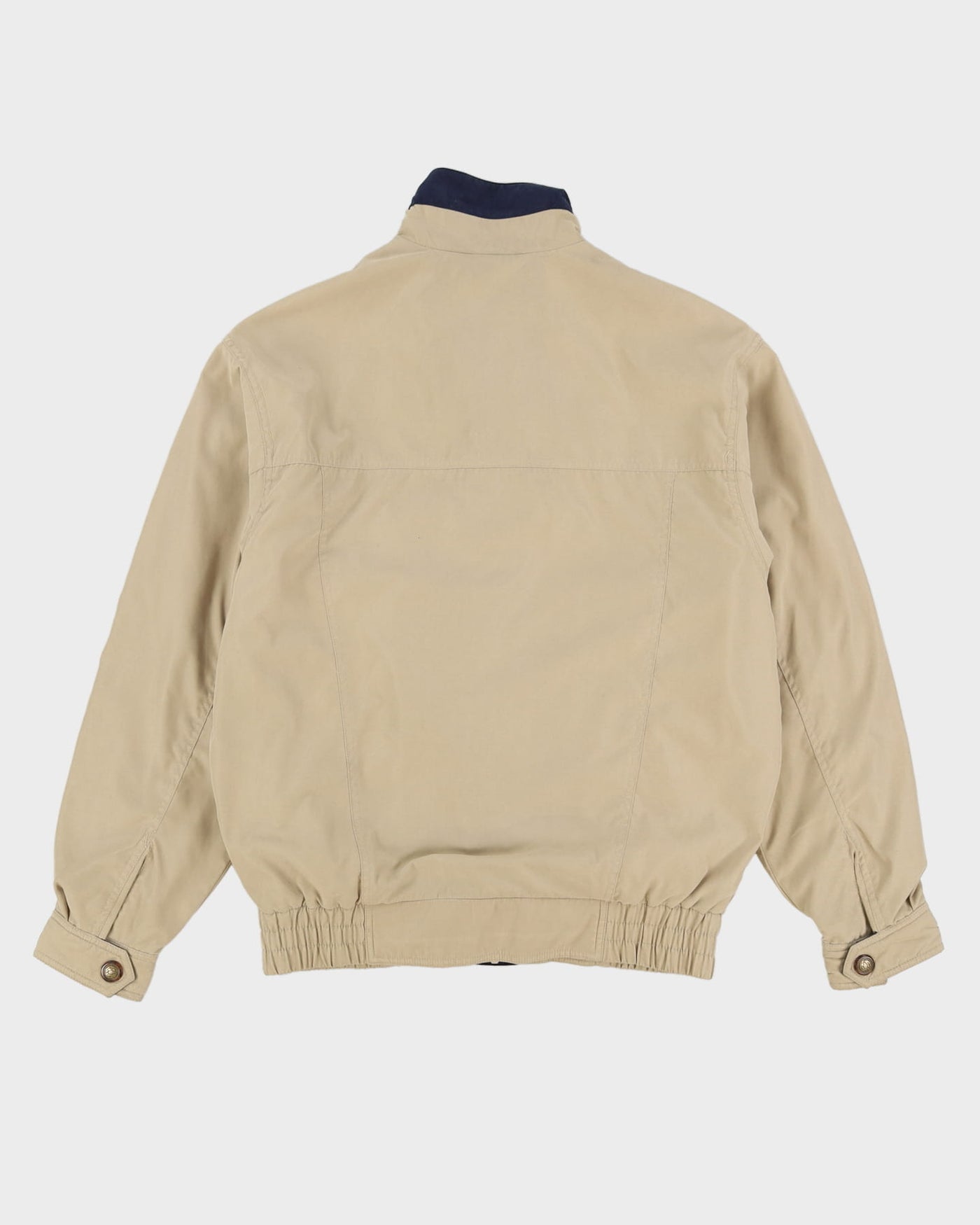 Vintage 90s Hardy Amies Beige Harrington / Bomber Jacket - M