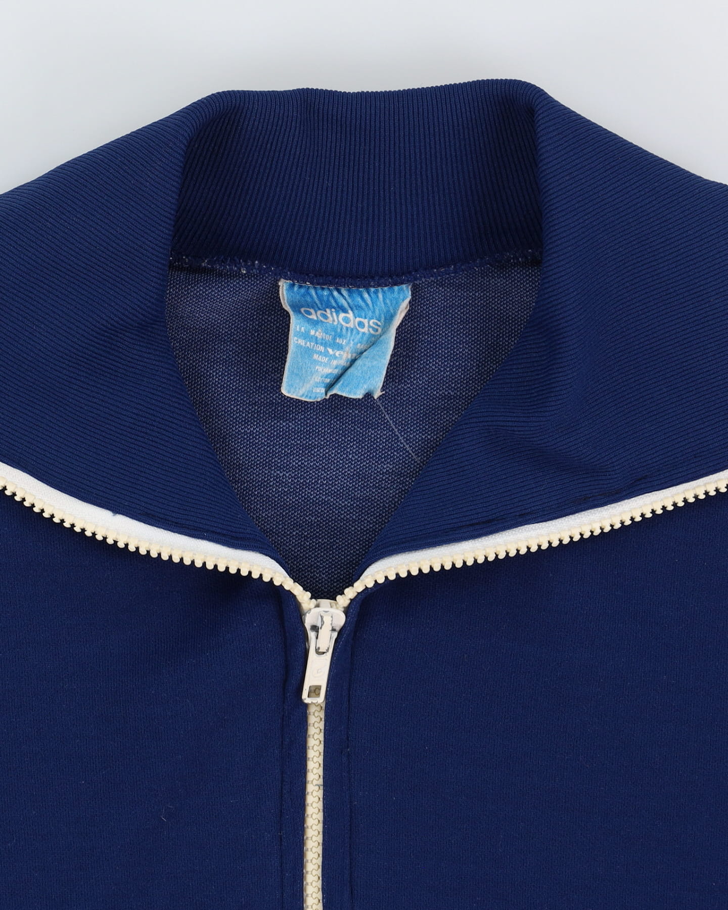 70s Adidas Navy Track Jacket - L