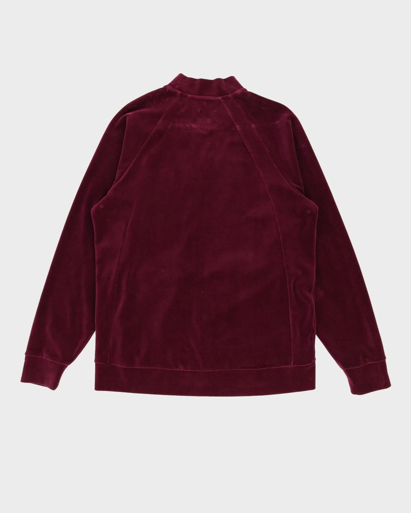 Jordan Burgundy Velour Full-Zip Track Jacket - L