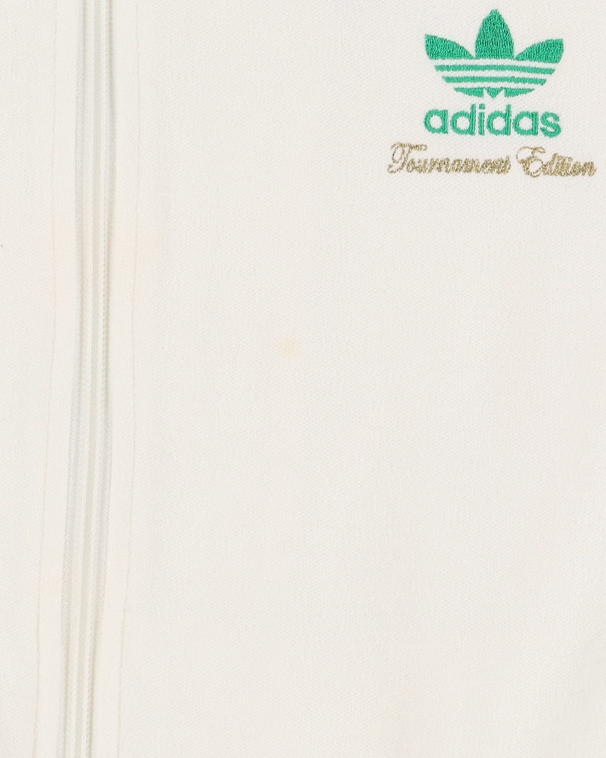 00s Adidas Tournament Edition White Full-Zip Track Jacket - S