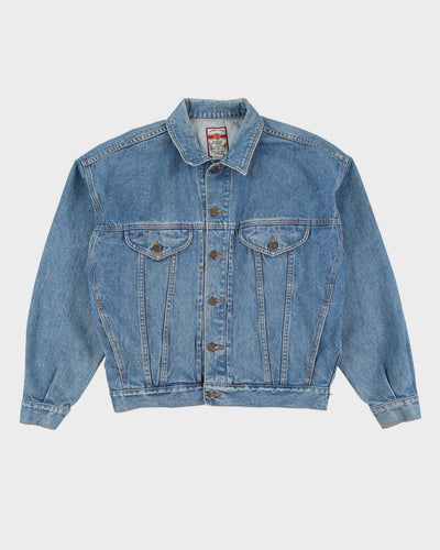00s Looney Tunes Classic Wear Blue Embroidered Back Design Denim Jacket - M