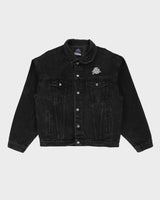Planet Hollywood London Black Embroidered Back Design Denim Jacket - XXL