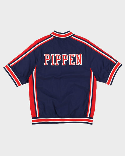 Scottie Pippen Team USA Mitchell & Ness Navy Basketball Warm Up Jacket - M