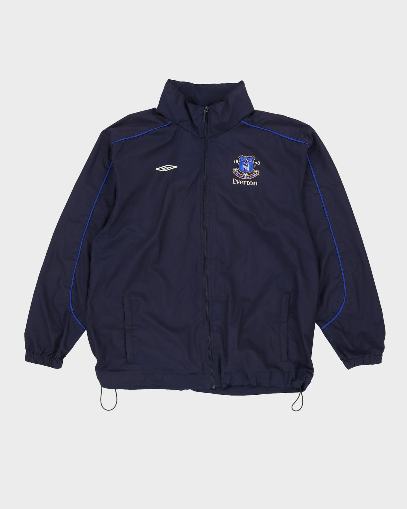 00s Everton FC Umbro Navy Warm Up Jacket - L
